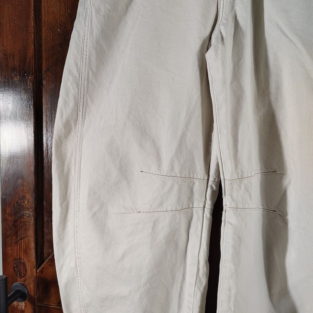 We The Free Women’s Jeans 32 Cream Milk Good Luck Mid-rise Barrel Baggy Loose - Picture 6 of 12